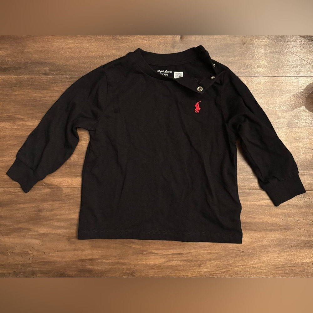 Ralph Lauren Polo Long Sleeve Shirt. Size 12 months